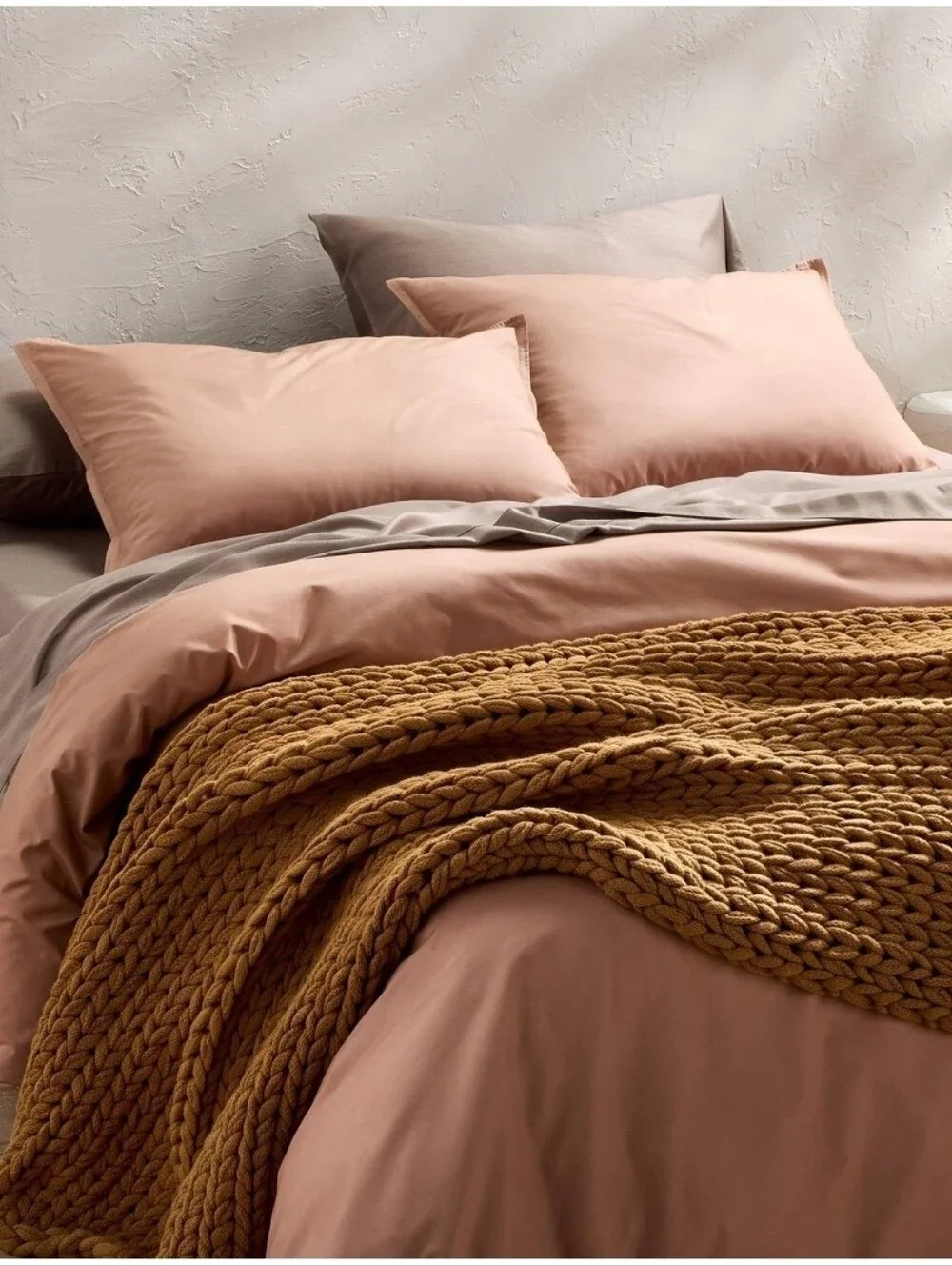 Casaluna Queen 400 Thread Count Rayon from Bamboo Sheet Set Fig Brown